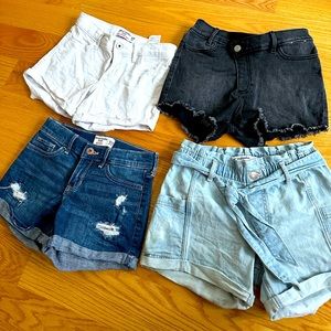 Abercrombie kids jeans shorts size 9/10 (4)